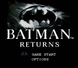Batman Returns (USA) Title Screen